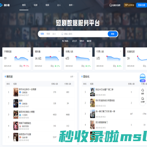 剧小通-专业短剧数据平台,专业短剧赚钱平台