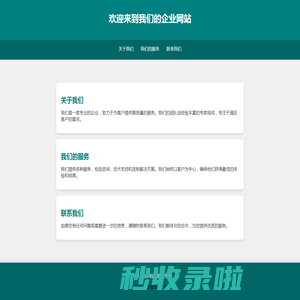 企业网站