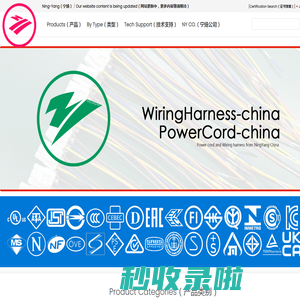 电源线 插头 插座 延长线 串灯 PVC电线 橡胶线 五金冲压钣金 变压器组件 宁波宁扬电器有限公司 AC Power Cords Power Cables Plug Manufacture