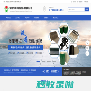 轻型输送带，花纹输送带，打孔输送带，PU鞋机输送带，毛毡输送带，振动刀毛毡带，工业毛毯输送带，无缝内衣硅胶带，粘合机带，平面高速传送带，黄绿片基带，绿色橡胶输送带，活络带，特氟龙胶带，特氟龙布带，铁氟龙网带，铁氟龙输送带，聚酯螺旋干网，输送带钢扣接头，天圳传输带-天圳机械配件