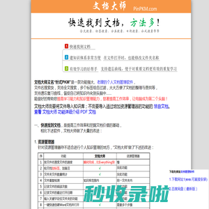 文档大师 - 个人文档管理软件，个人知识库管理专业软件