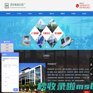 水电表，智能流量计，液（物）位计，供热计量表，工业温度计，压力仪表 - 西安秦威仪表厂