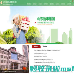 禽肉制品,调理食品,面食品,罐头食品,冷冻果蔬,干果,山东鲁丰集团有限公司