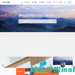 谷歌SEO优化培训_谷歌SEO教程指南_Google排名推广-平哥SEO